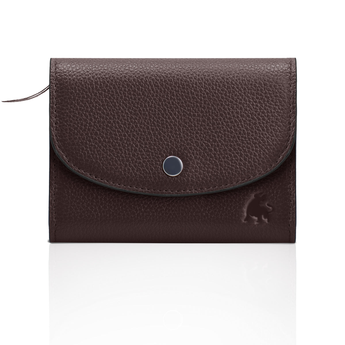 Compact Bifold Wallet Dark Brown