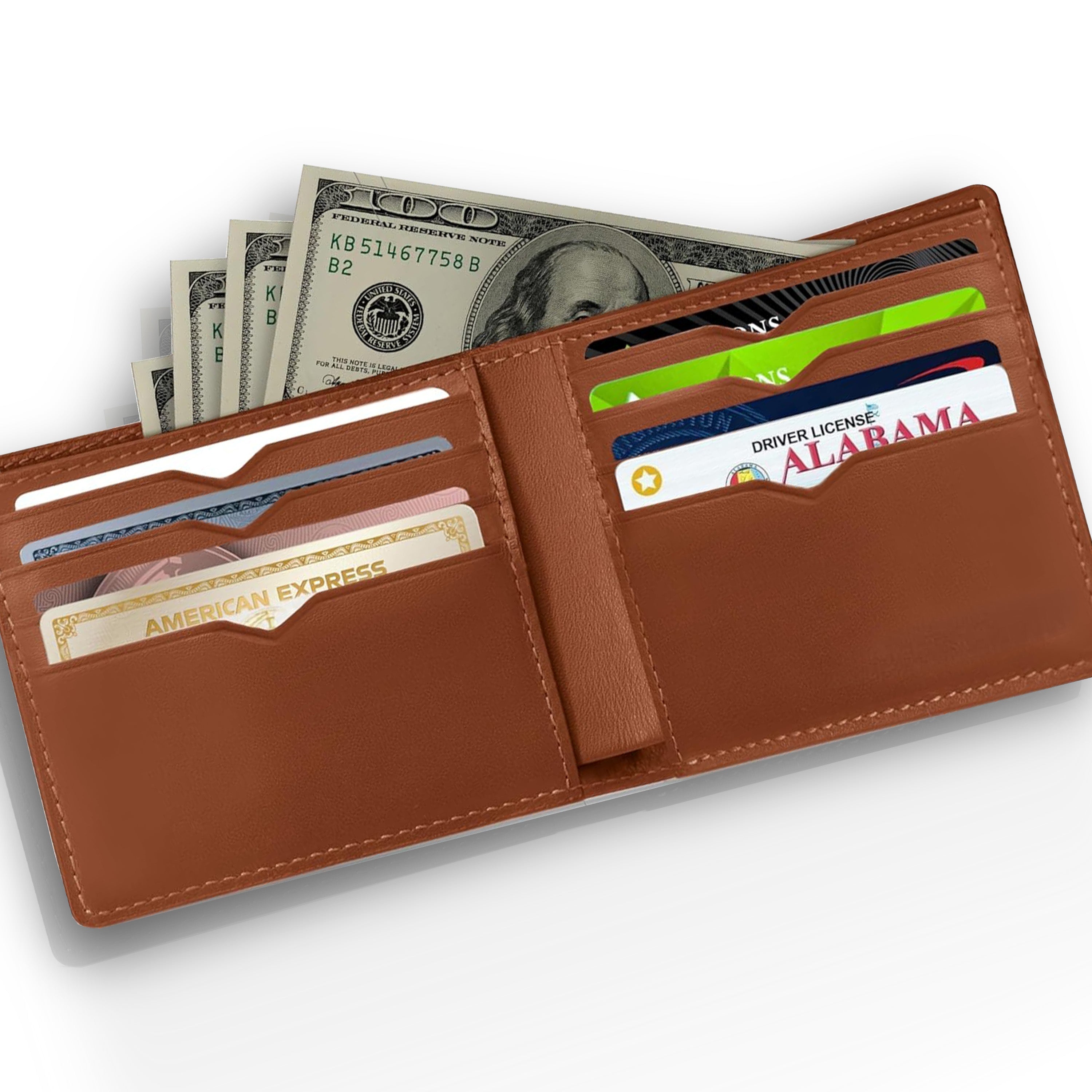 Modern Bifold Wallet - Lion Brown