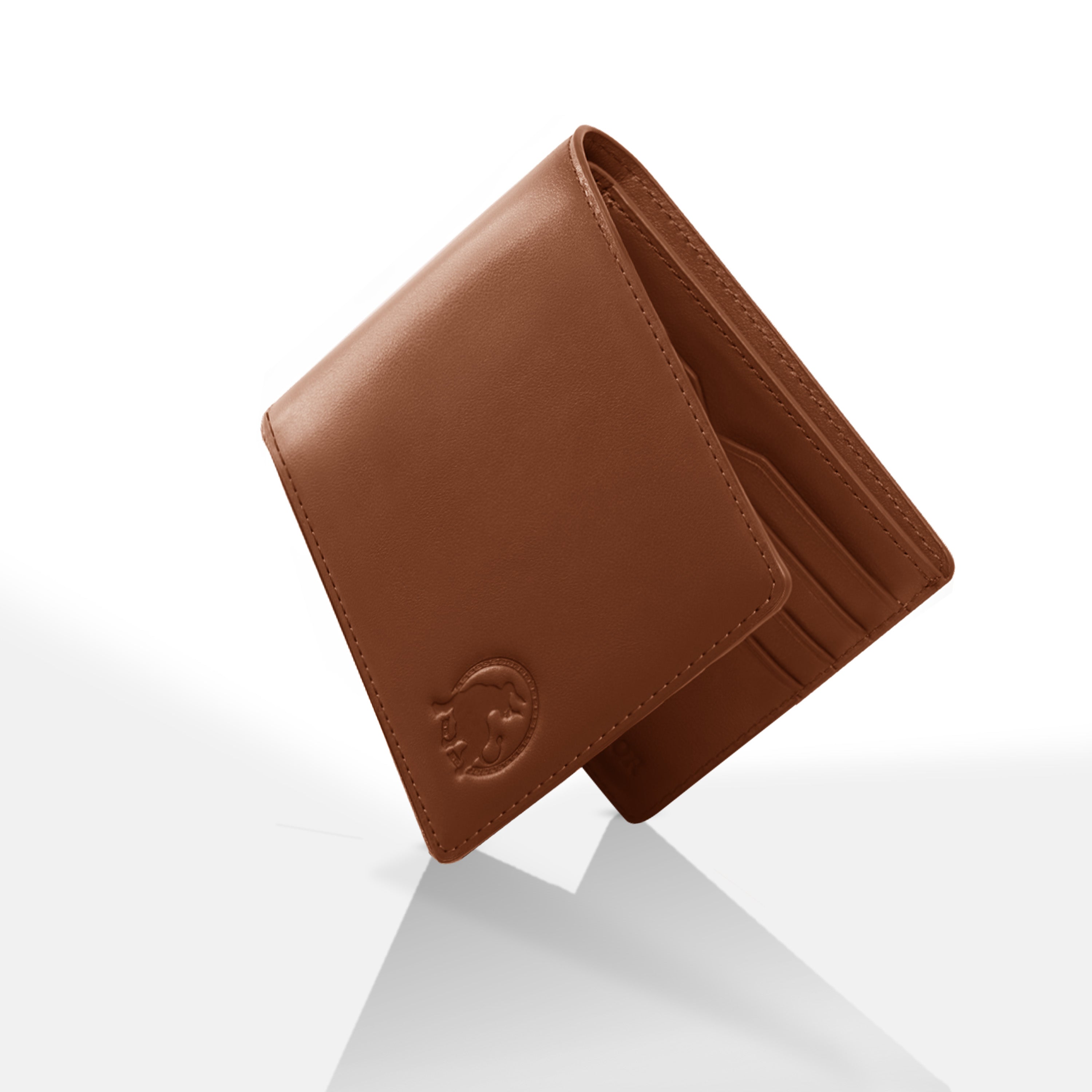 Modern Bifold Wallet - Lion Brown