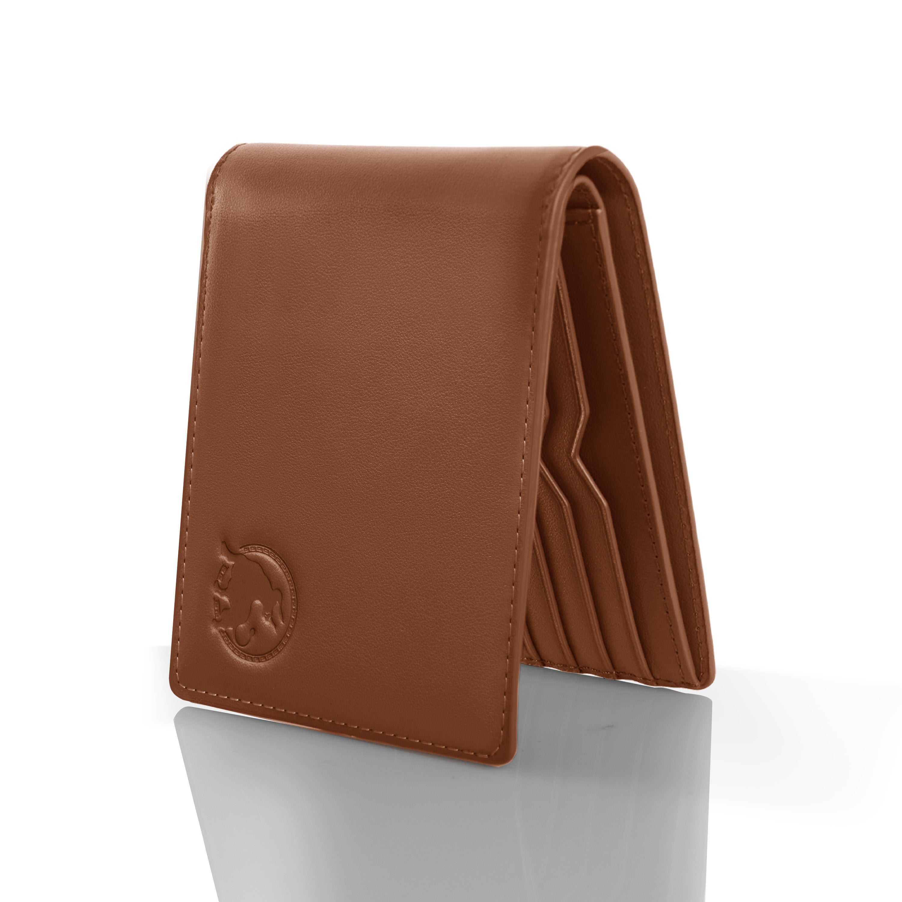 Modern Bifold Wallet - Lion Brown
