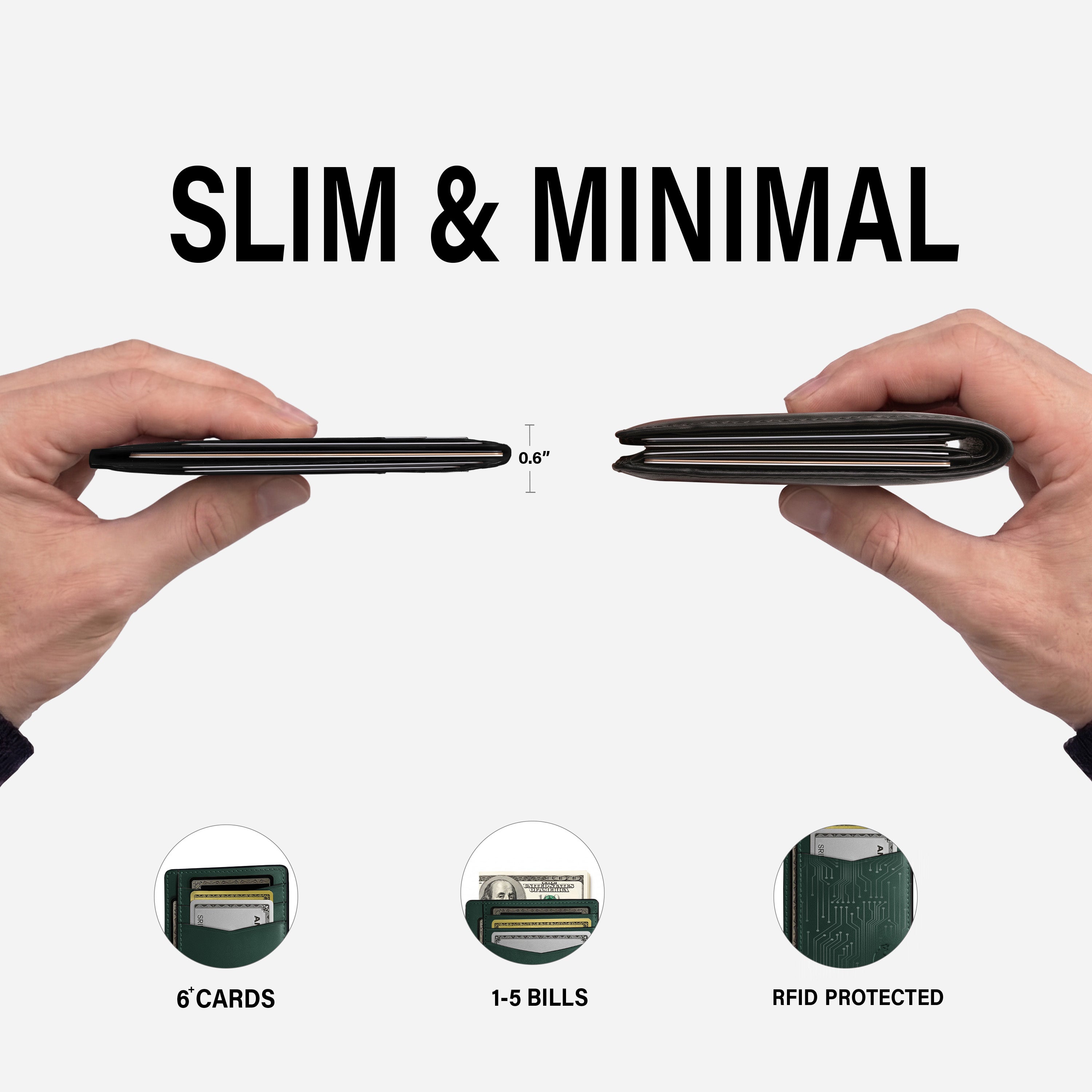 Front Pocket Wallet - Forest Green