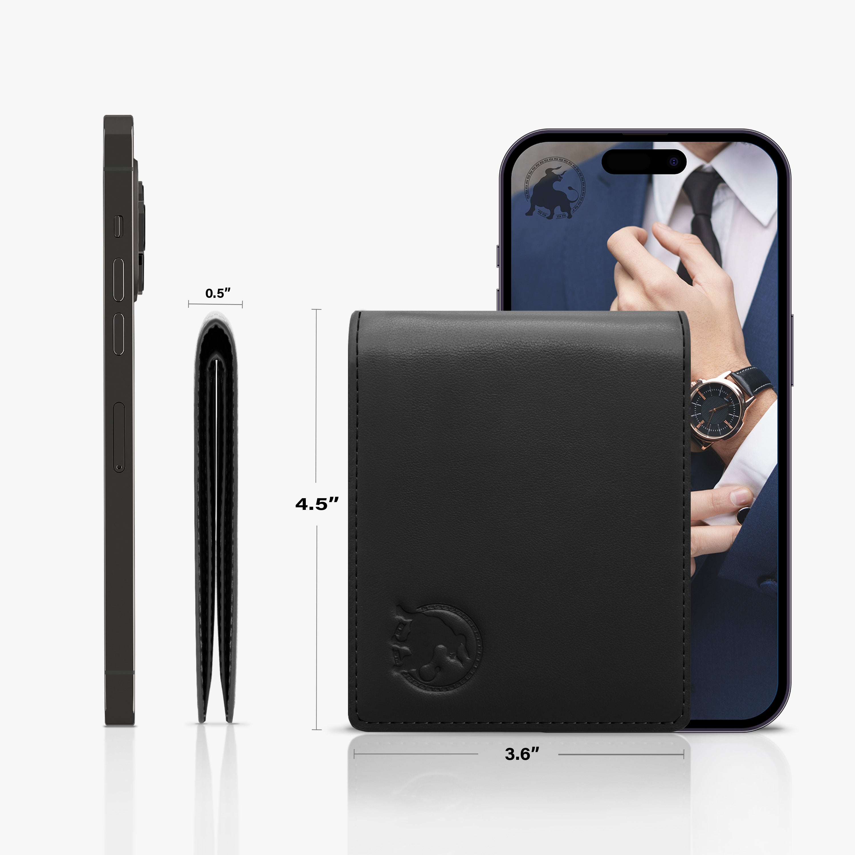 Casual Bifold Wallet - Black Onyx