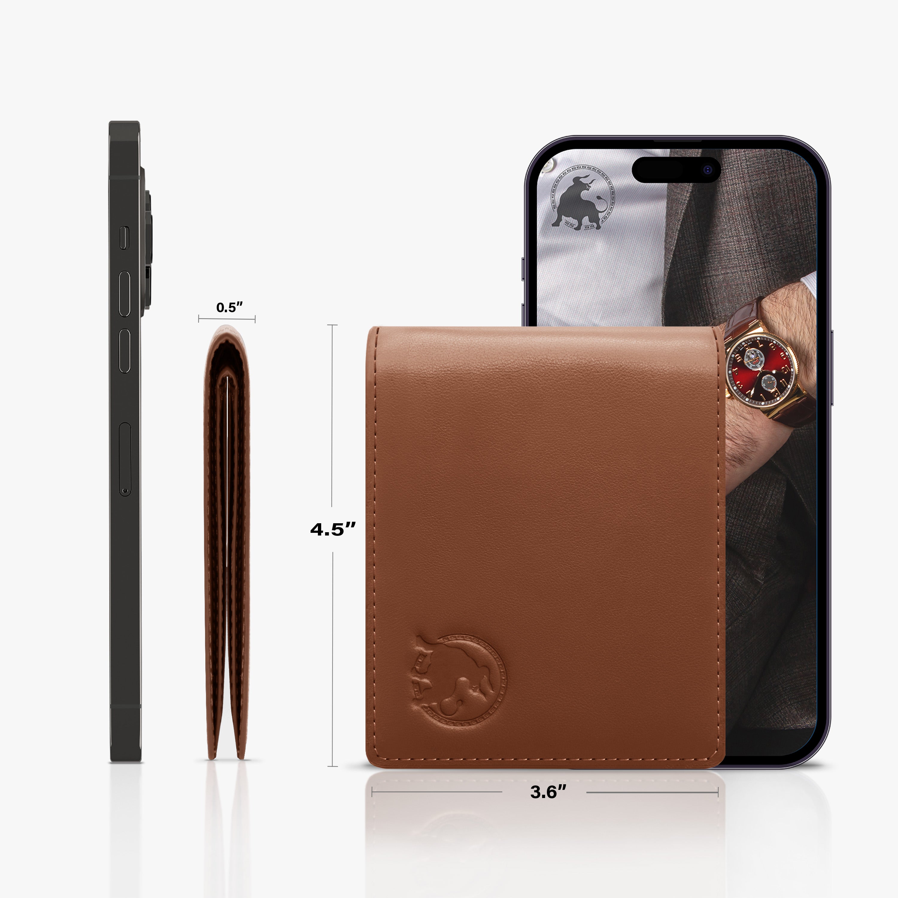 Classic Bifold Wallet - Lion Brown