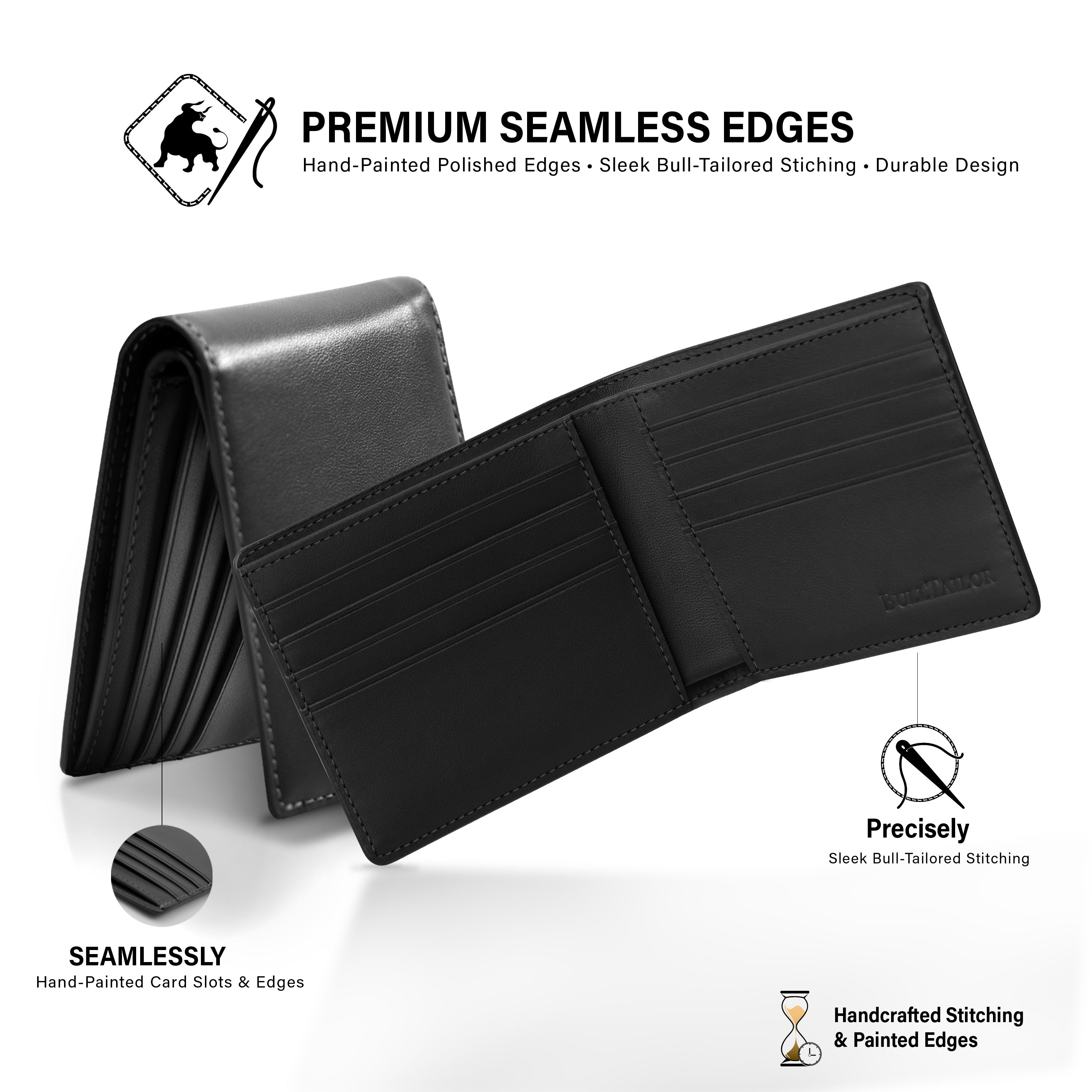 Classic Bifold Wallet - Black Onyx