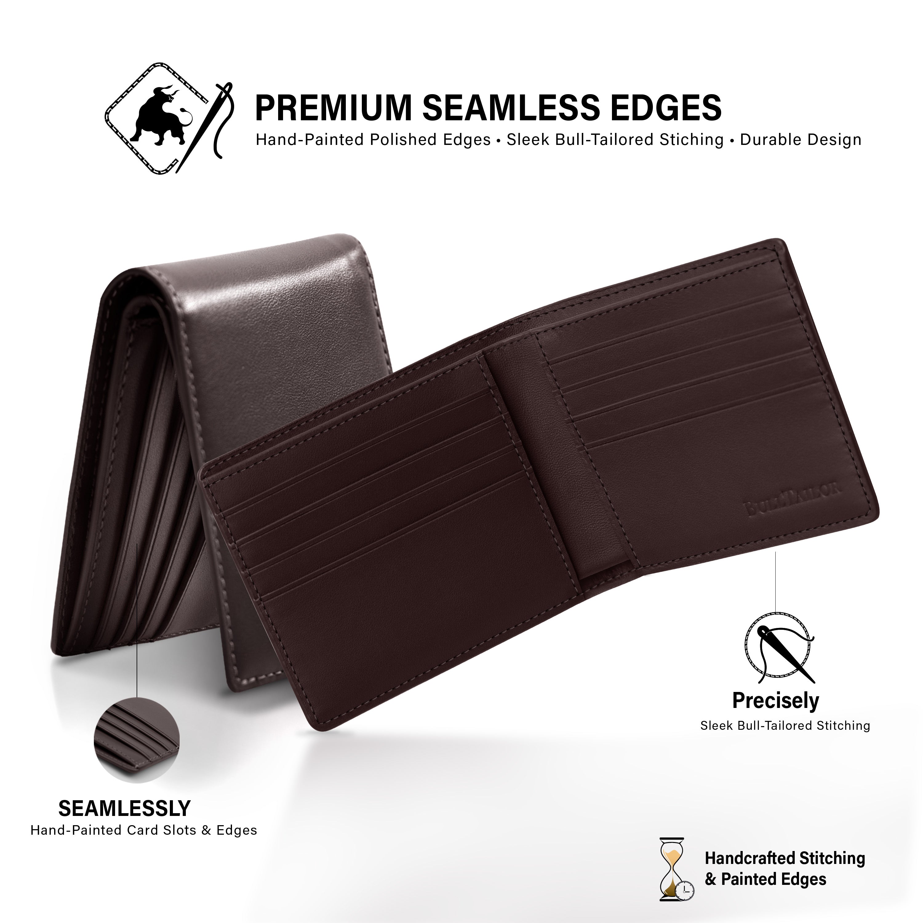 Classic Bifold Wallet - Dark Brown