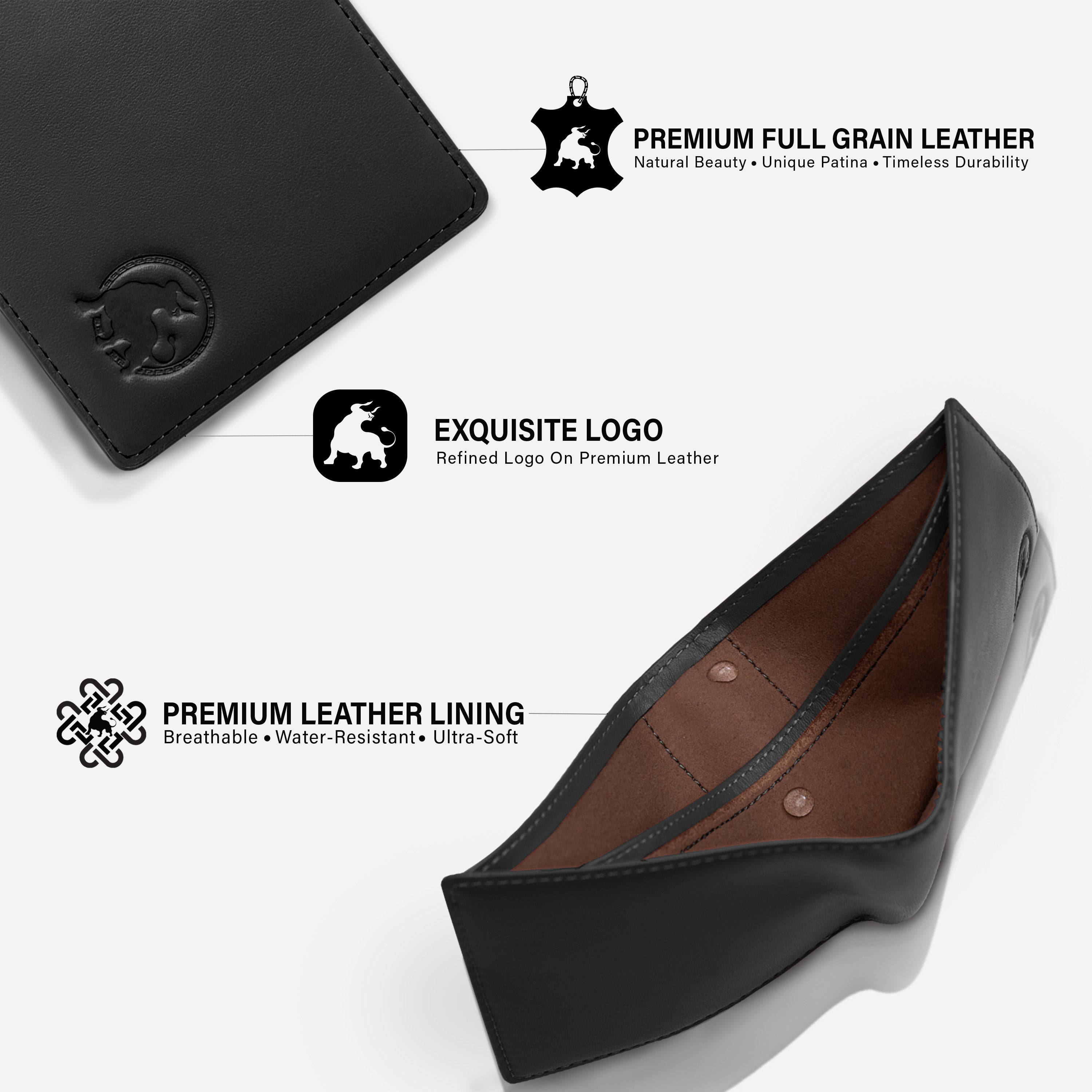 Classic Bifold Wallet - Black Onyx