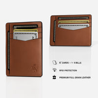 Front Pocket Wallet - Lion Brown