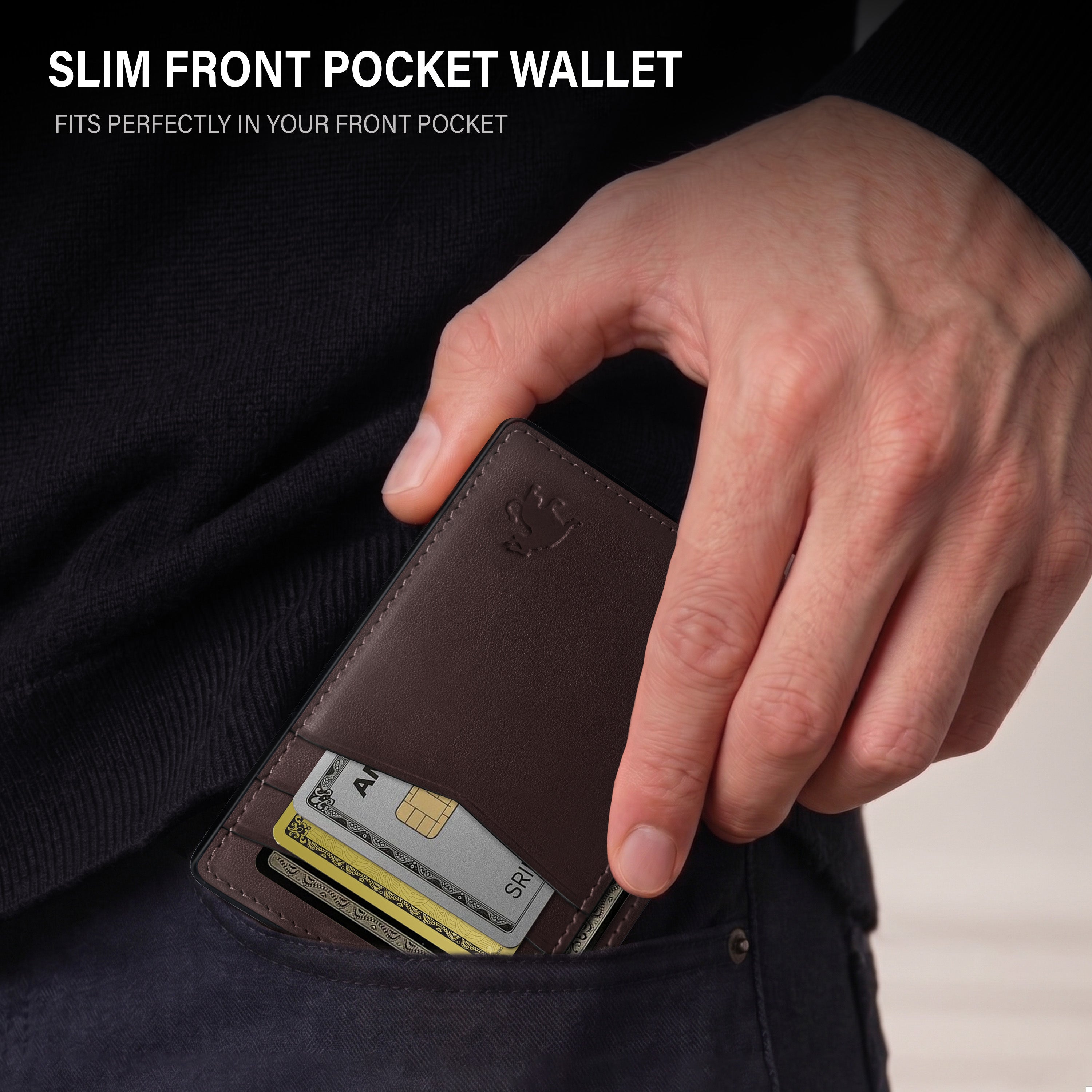 Front Pocket Wallet - Dark Brown