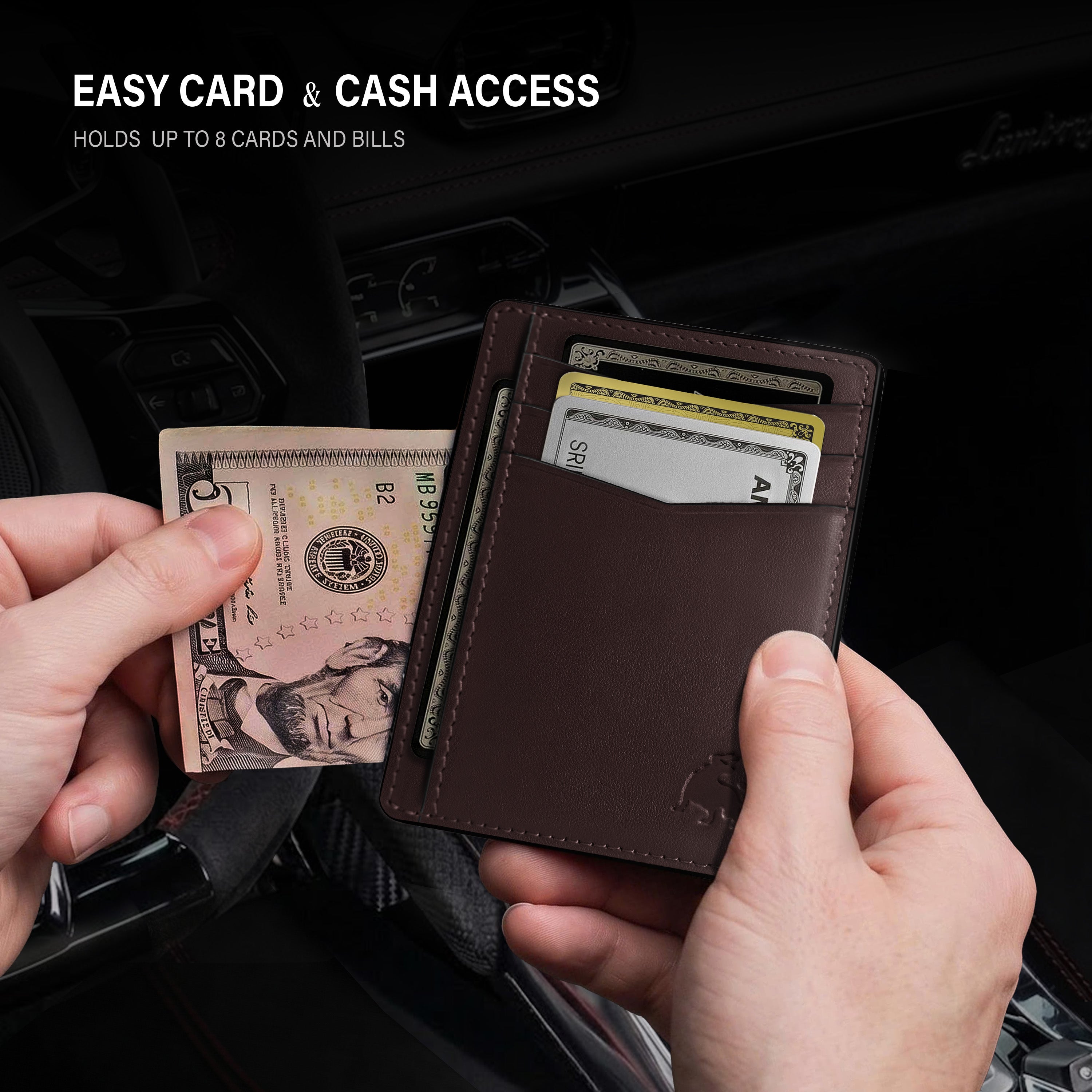 Front Pocket Wallet - Dark Brown