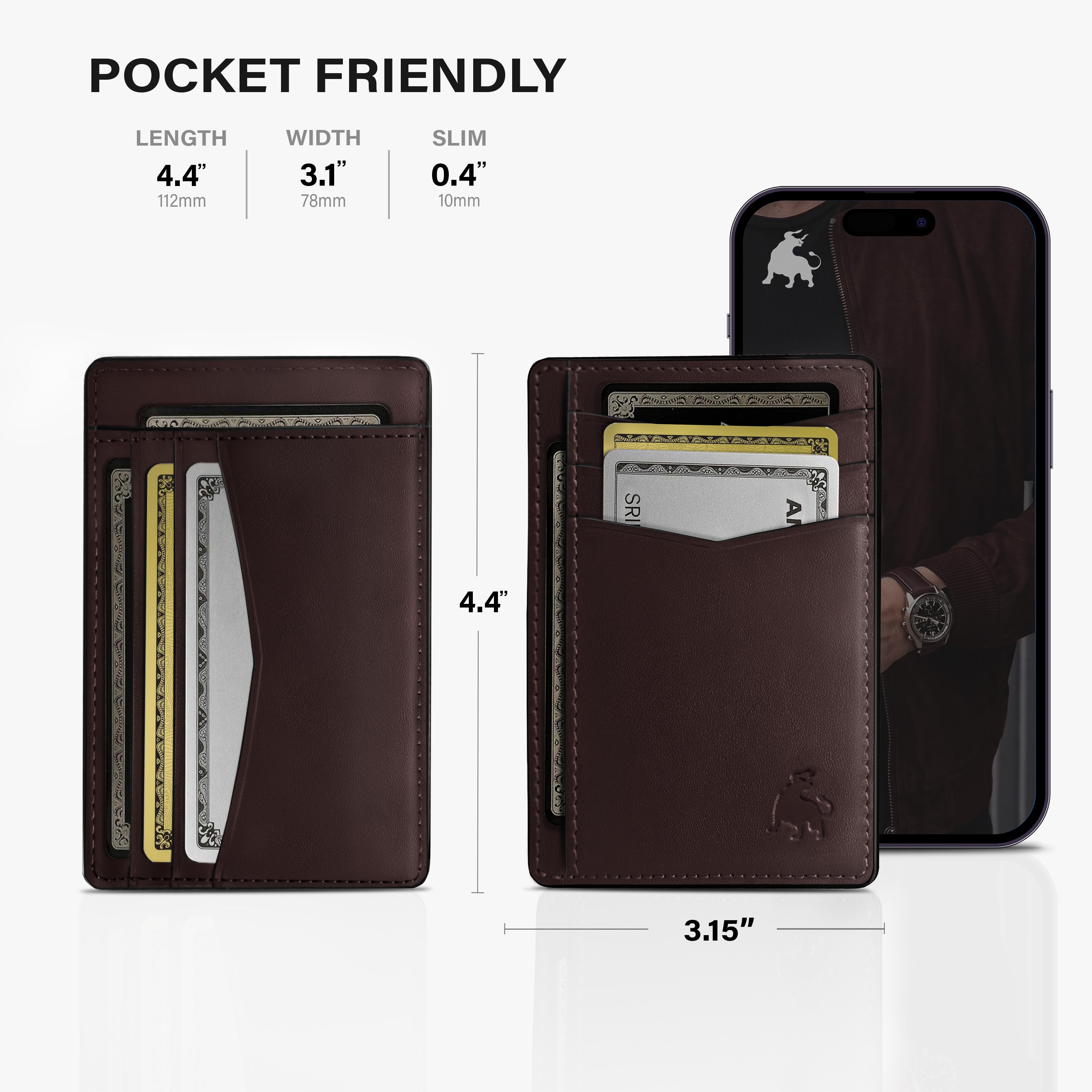 Front Pocket Wallet - Dark Brown