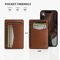 Front Pocket Wallet - Lion Brown