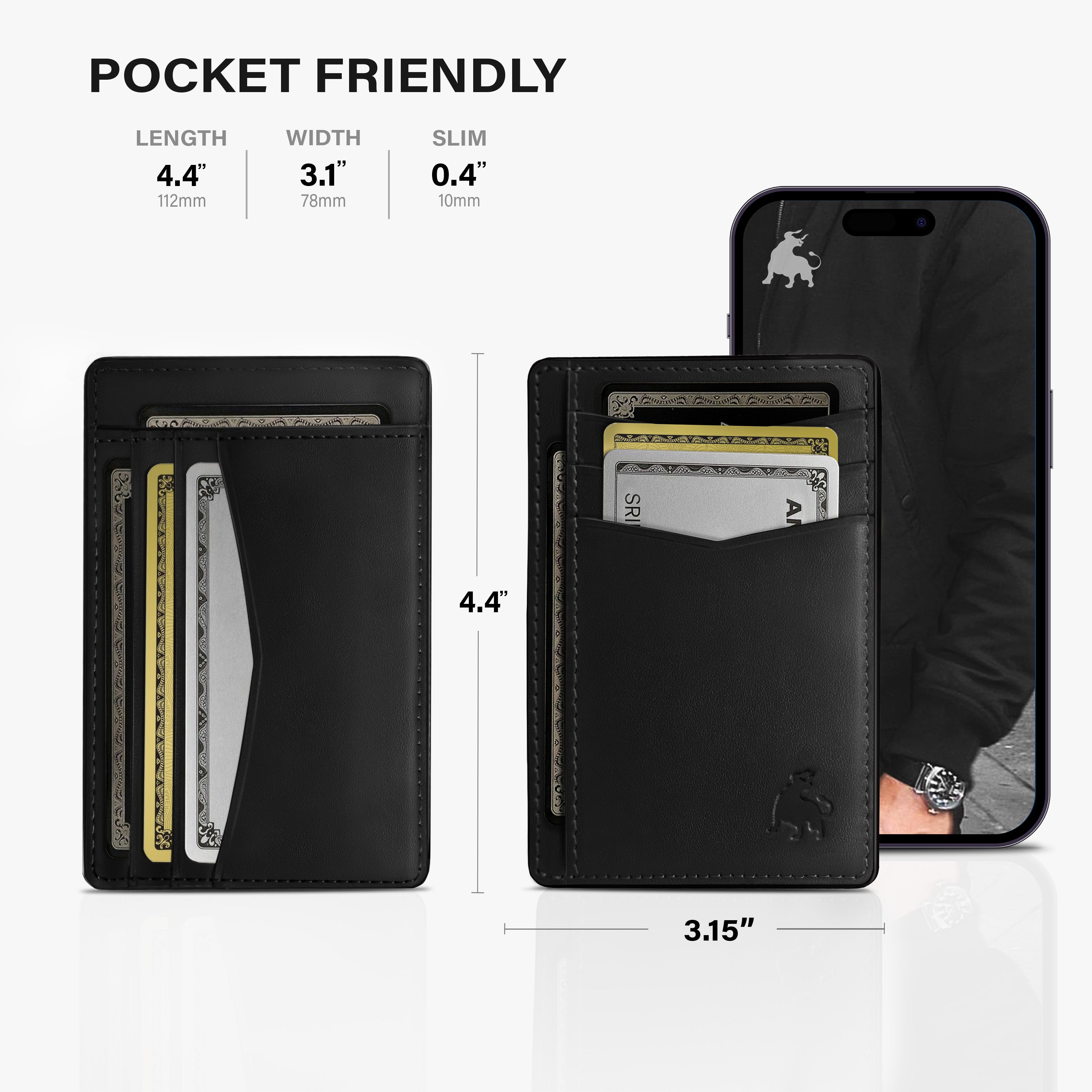 Front Pocket Wallet - Black Onyx