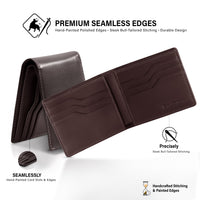 Casual Bifold Wallet - Dark Brown