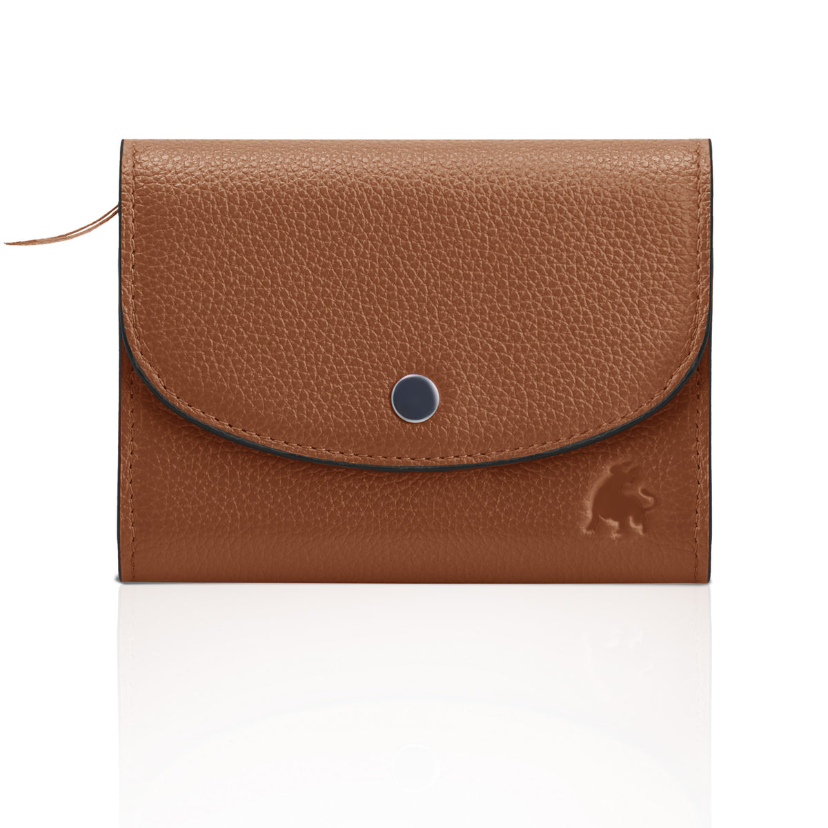 Compact Bifold Wallet Lion Brown