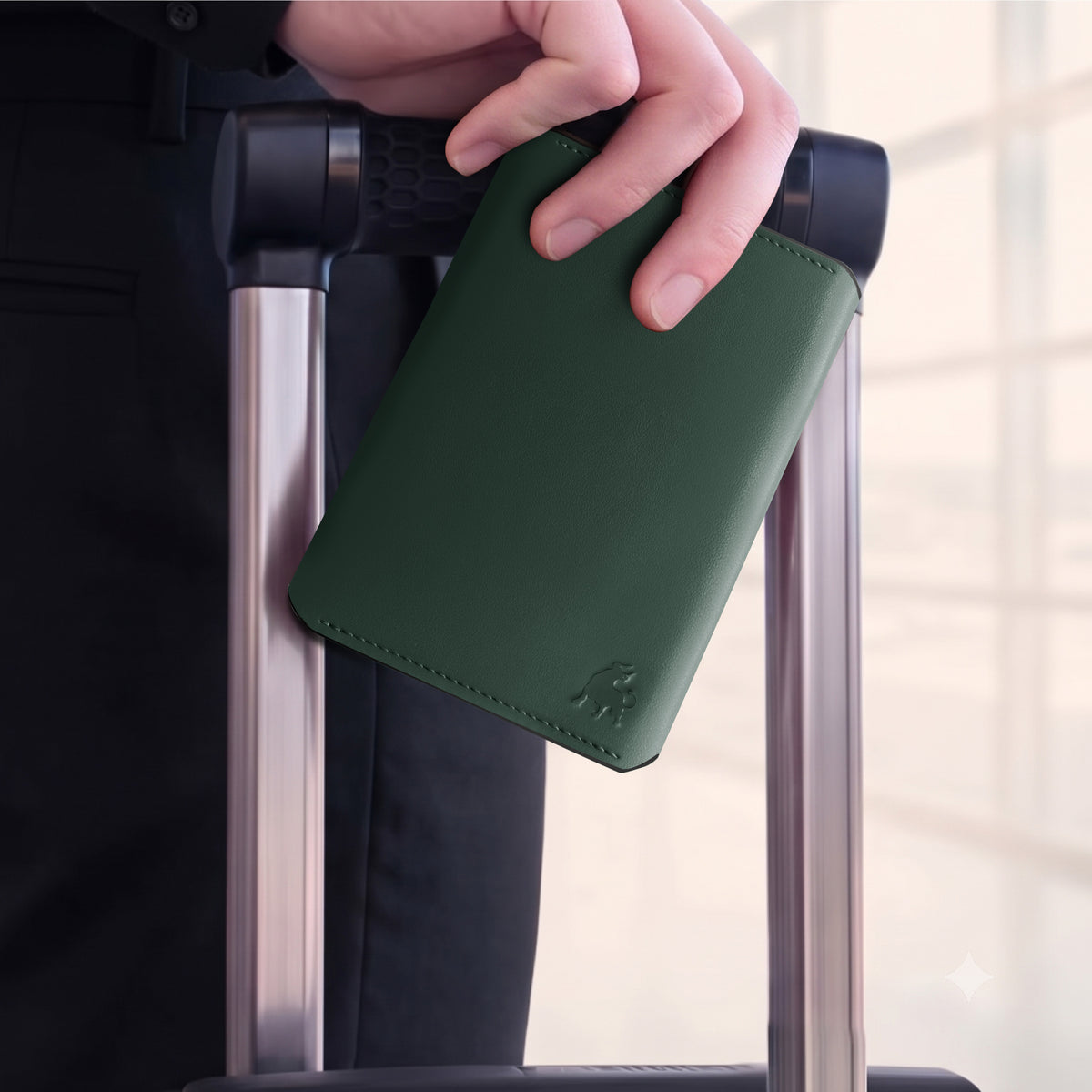 Passport Wallet Forest Green