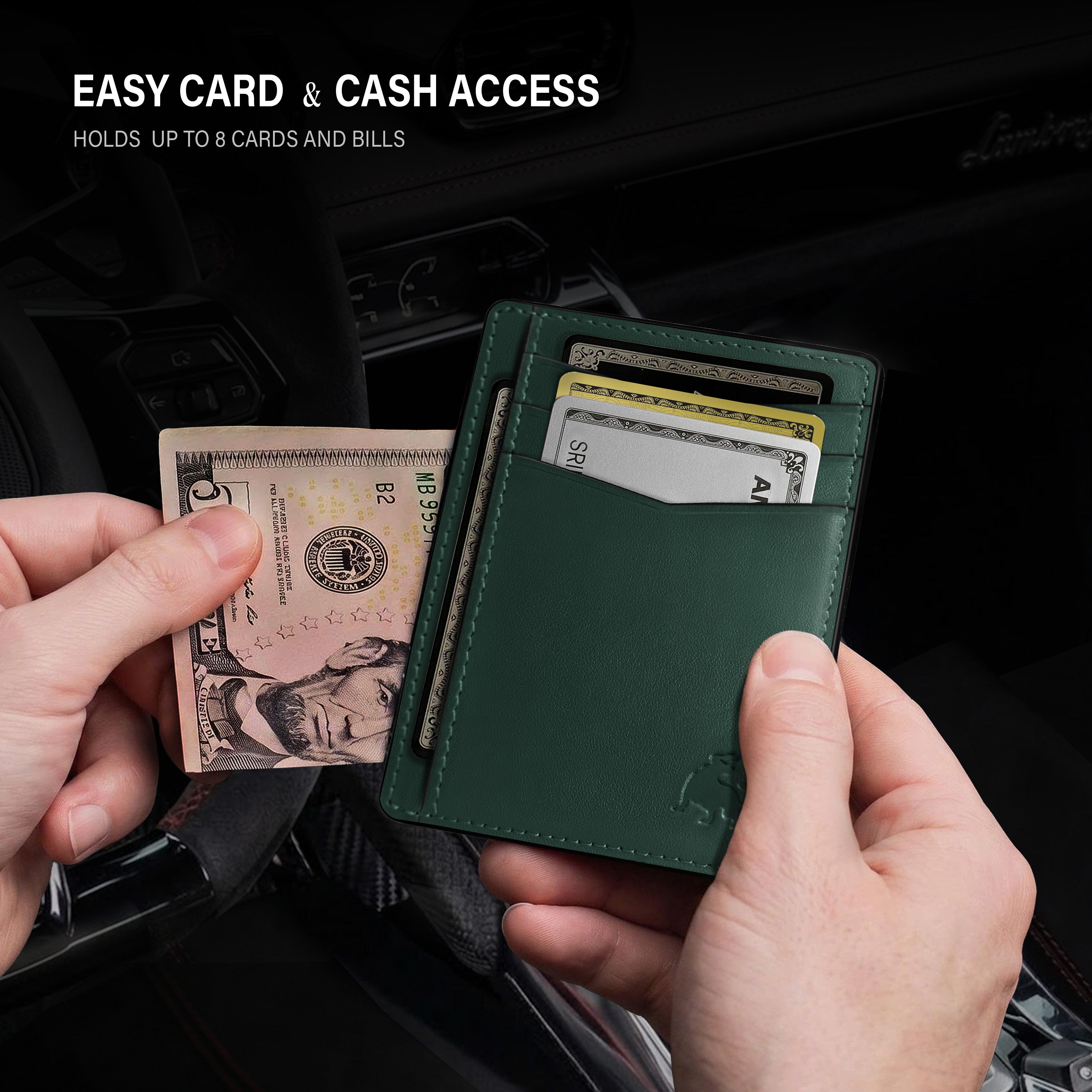 Front Pocket Wallet - Forest Green