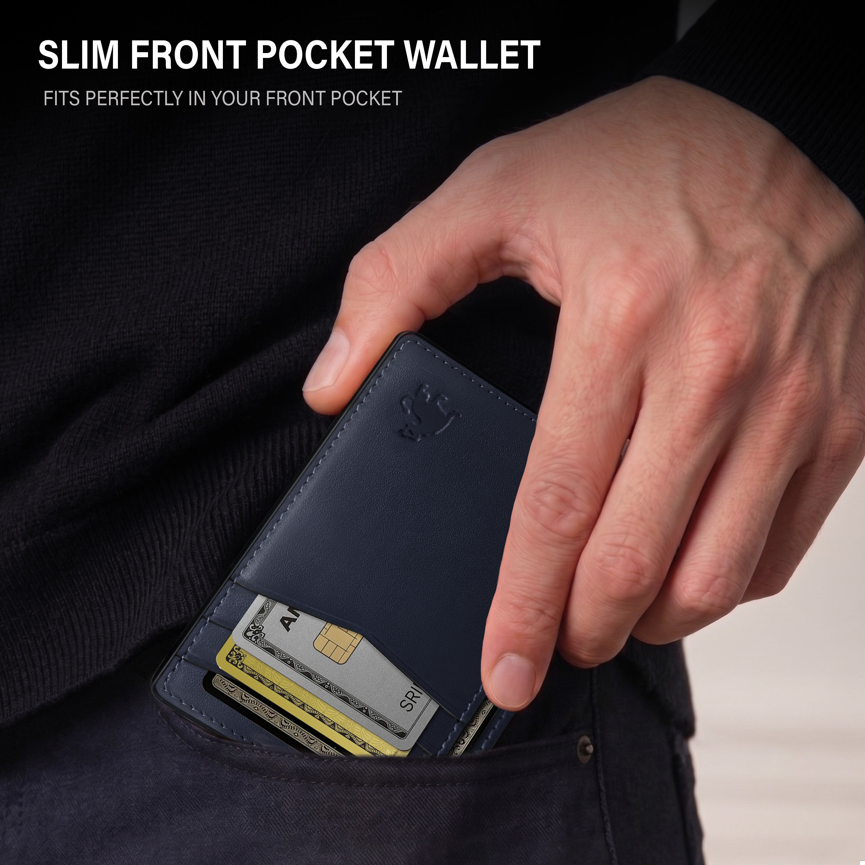 Front Pocket Wallet - Sapphire Navy