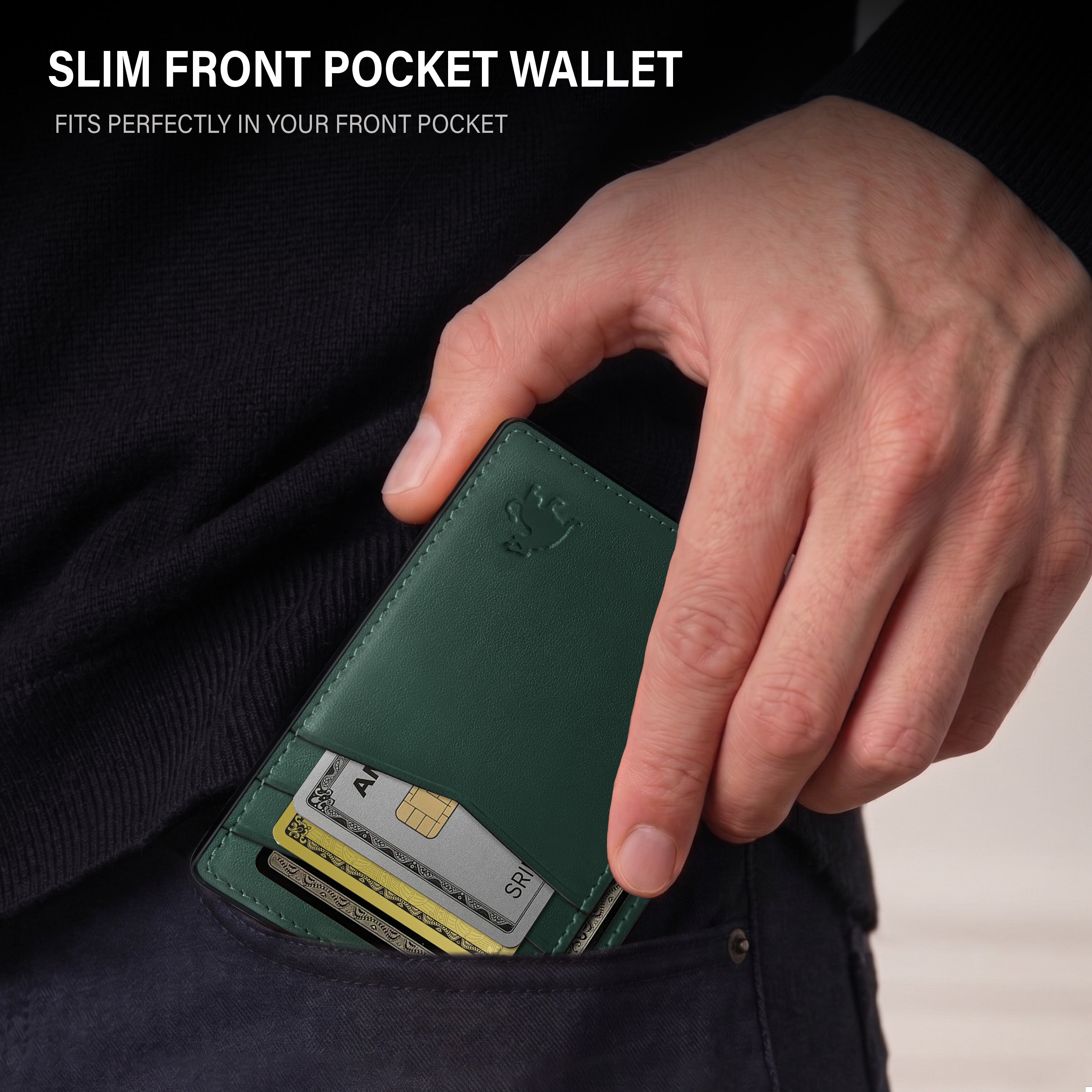 Front Pocket Wallet - Forest Green