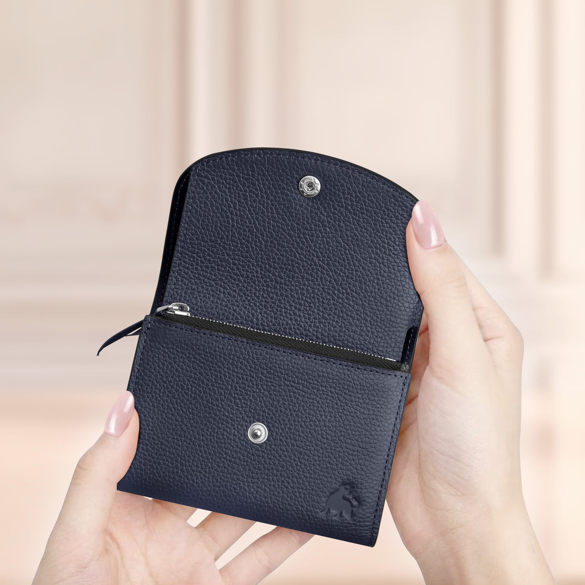 Compact Bifold Wallet Sapphire Navy