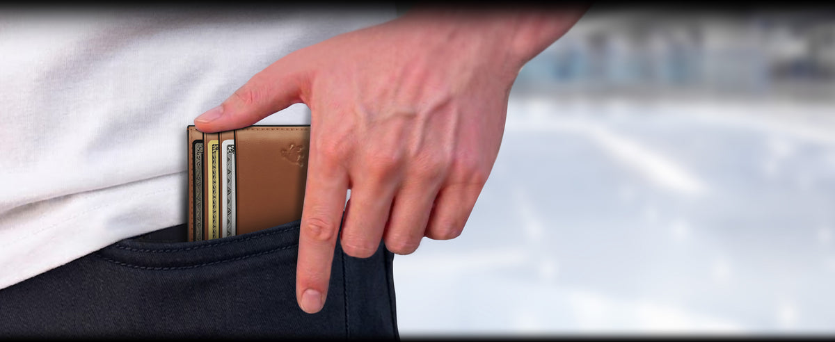 Minimalist full grain leather card holder wallet for men
