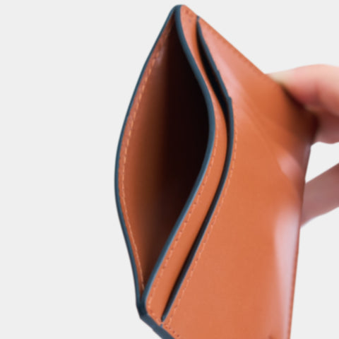 leather front pocket wallet with a sleek and minimalist design