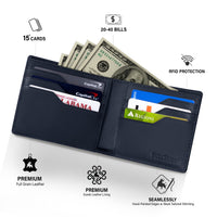 Casual Bifold Wallet - Sapphire Navy