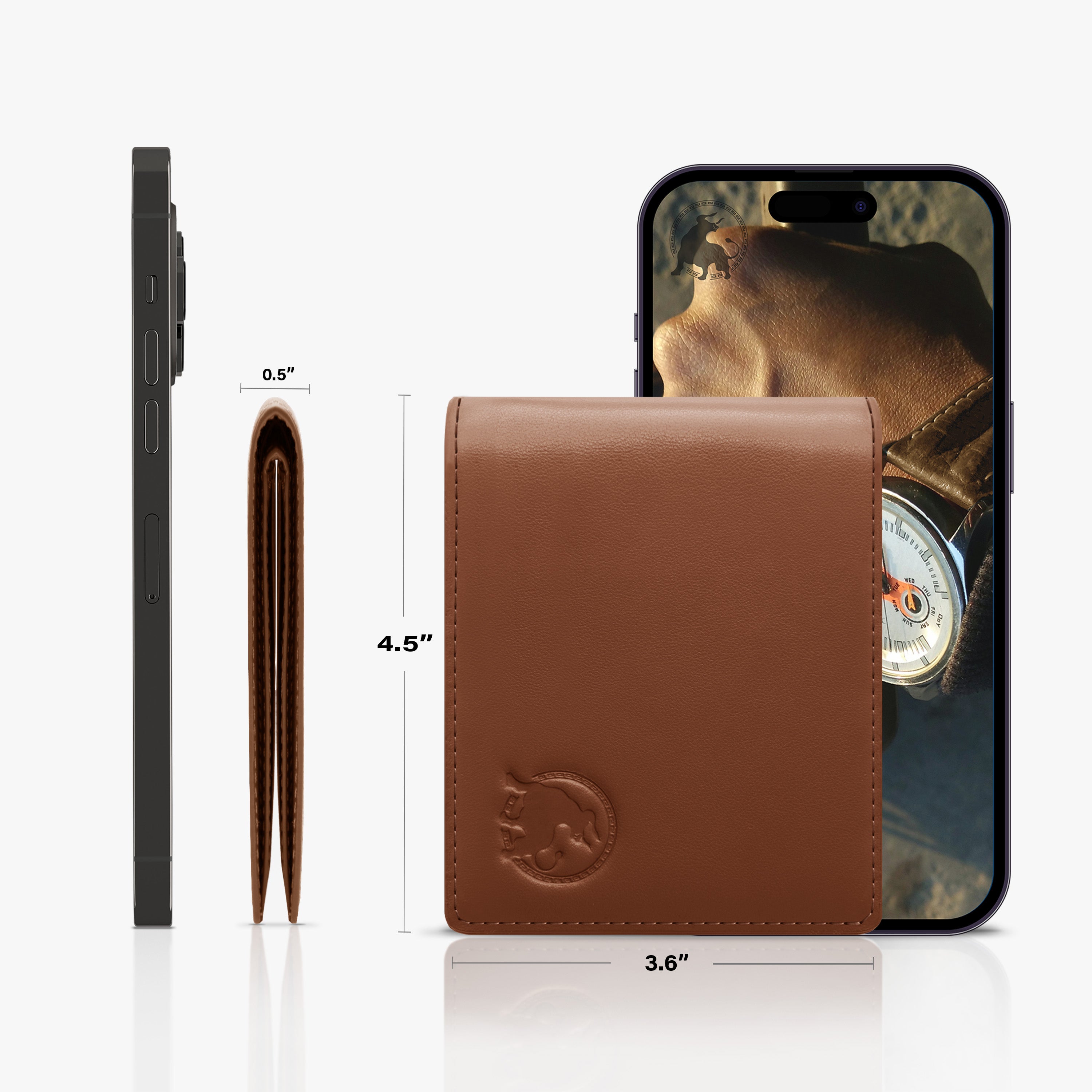 Casual Bifold Wallet - Lion Brown