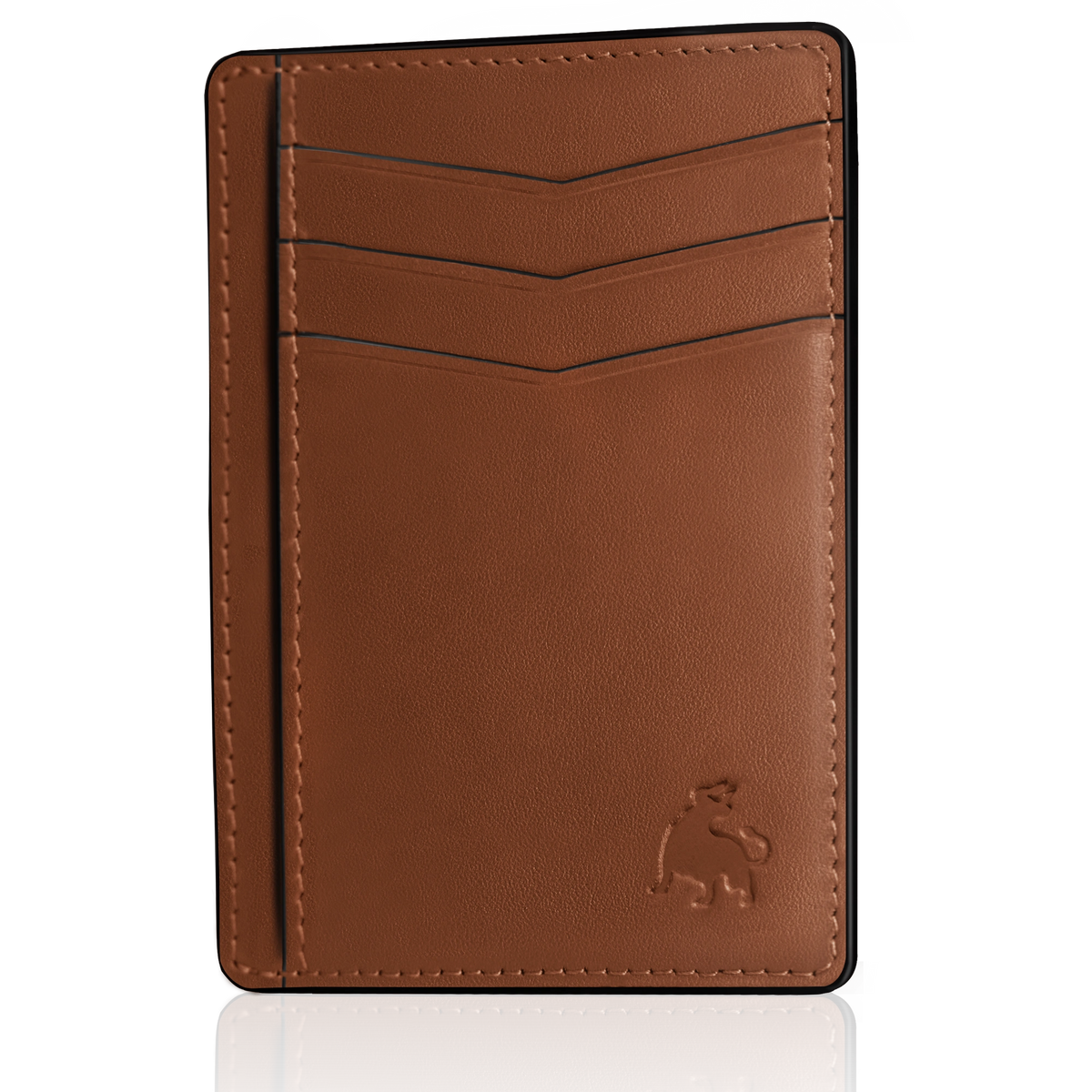 Men's front pocket wallet made from premium full-grain leather