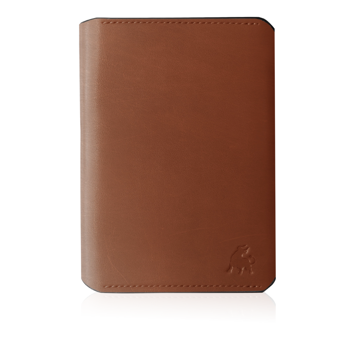 Premium leather travel wallet with dedicated compartments for passports, cards and boarding passes