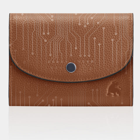 Premium women's leather wallet crafted from full-grain leather