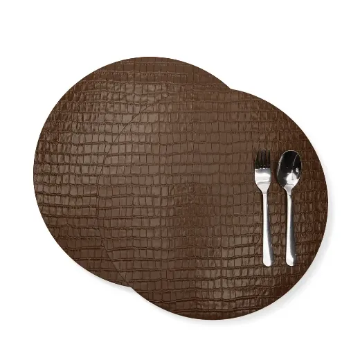 Picture of Minimalist Round Dining Placemats – 2 Pack