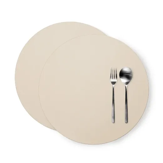 Picture of Minimalist Round Dining Placemats – 2 Pack