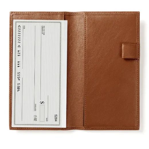 Picture of Slim Checkbook Cover with Divider